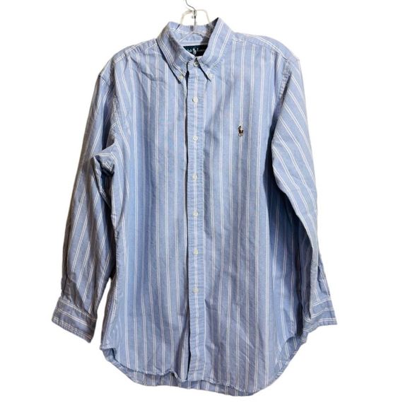 Ralph Lauren Other - Ralph Lauren size 16-32/33 blue striped long sleeve shirt